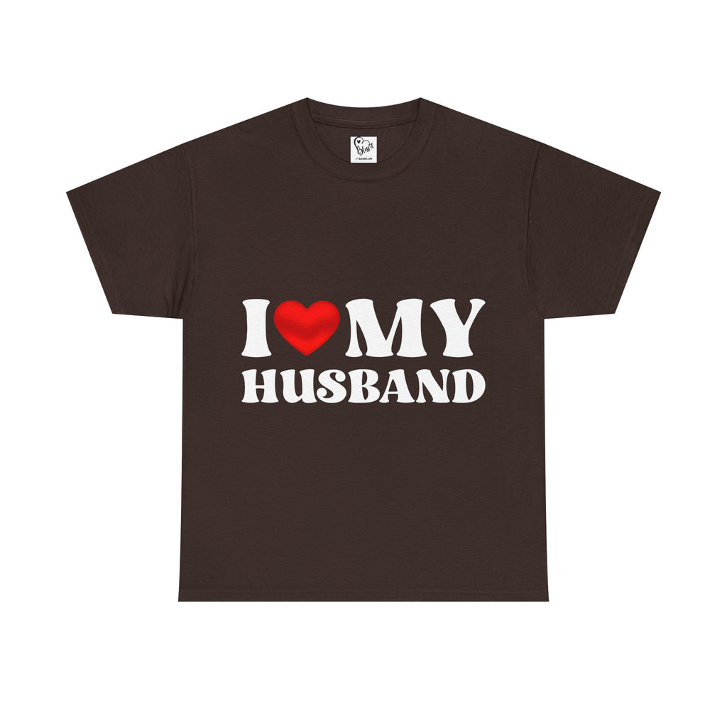 I Love My Husband T-Shirt | Heart Love Husband Tee Couples Valentines