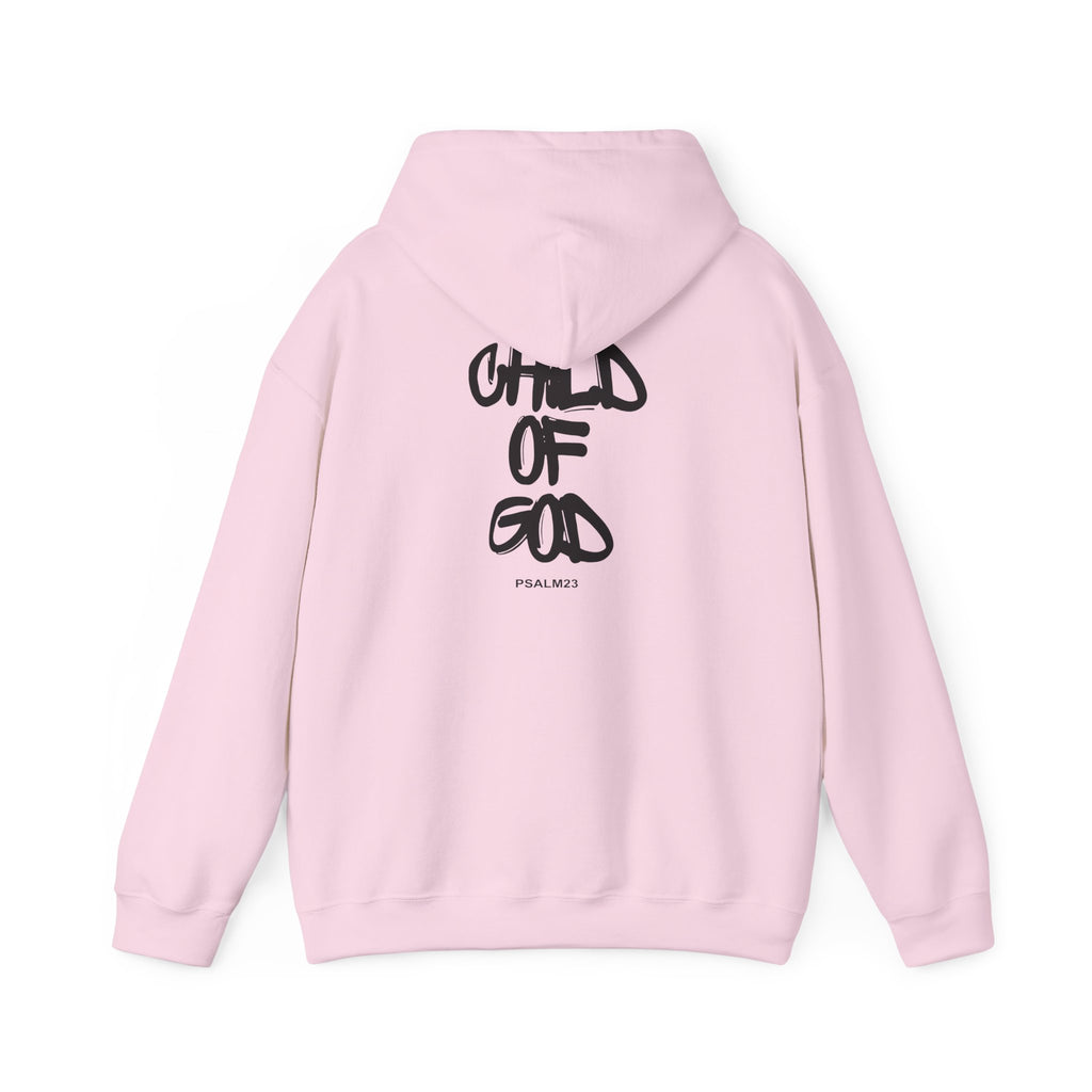 Child of God Hoodie | Handwritten Script Religious Faith Pullover for Adults