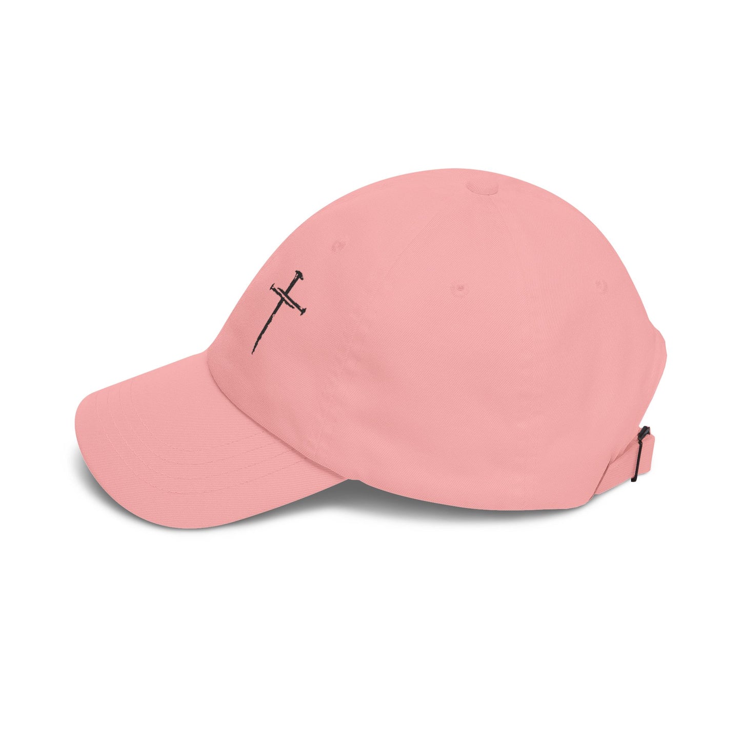 Minimal Distressed Cross Dad Cap | Embroidered Baseball Hat