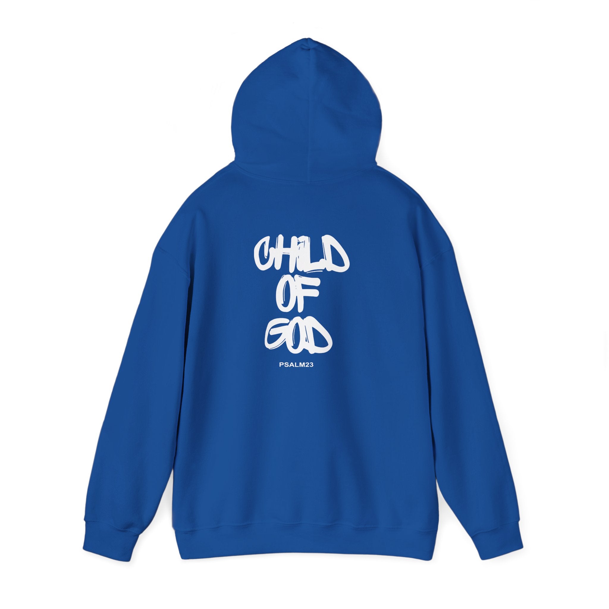 Child of God Hoodie | Handwritten Script Religious Faith Pullover for Adults