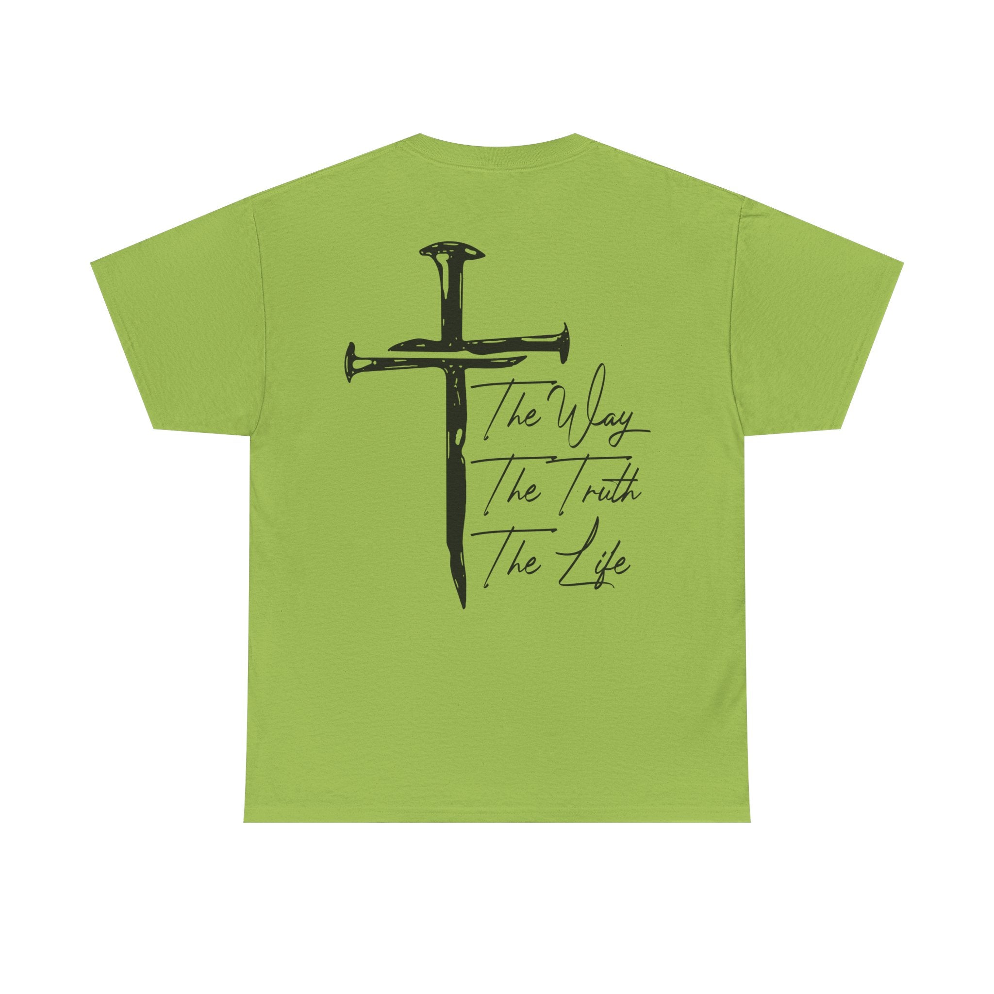 Nail Cross with "The Way The Truth The Life" T-Shirt | Christian Faith Tee