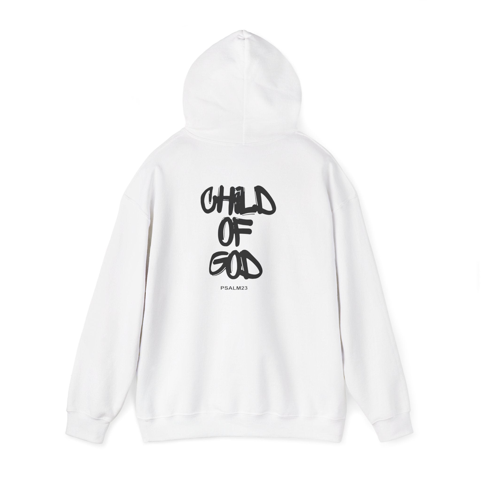 Child of God Hoodie | Handwritten Script Religious Faith Pullover for Adults