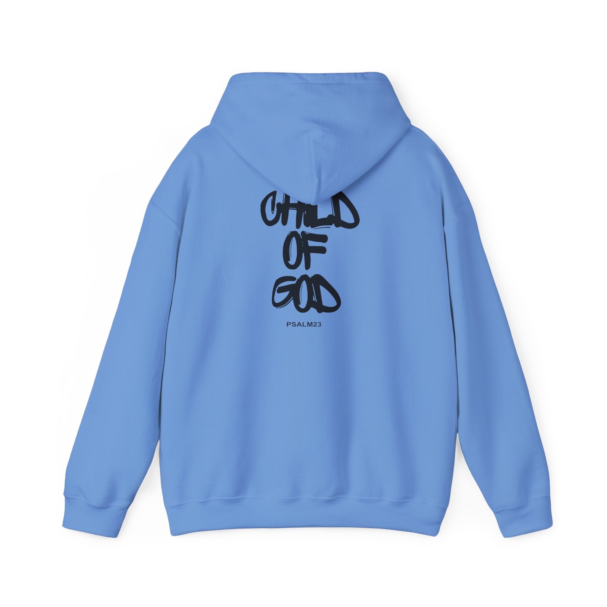 Child of God Hoodie | Handwritten Script Religious Faith Pullover for Adults