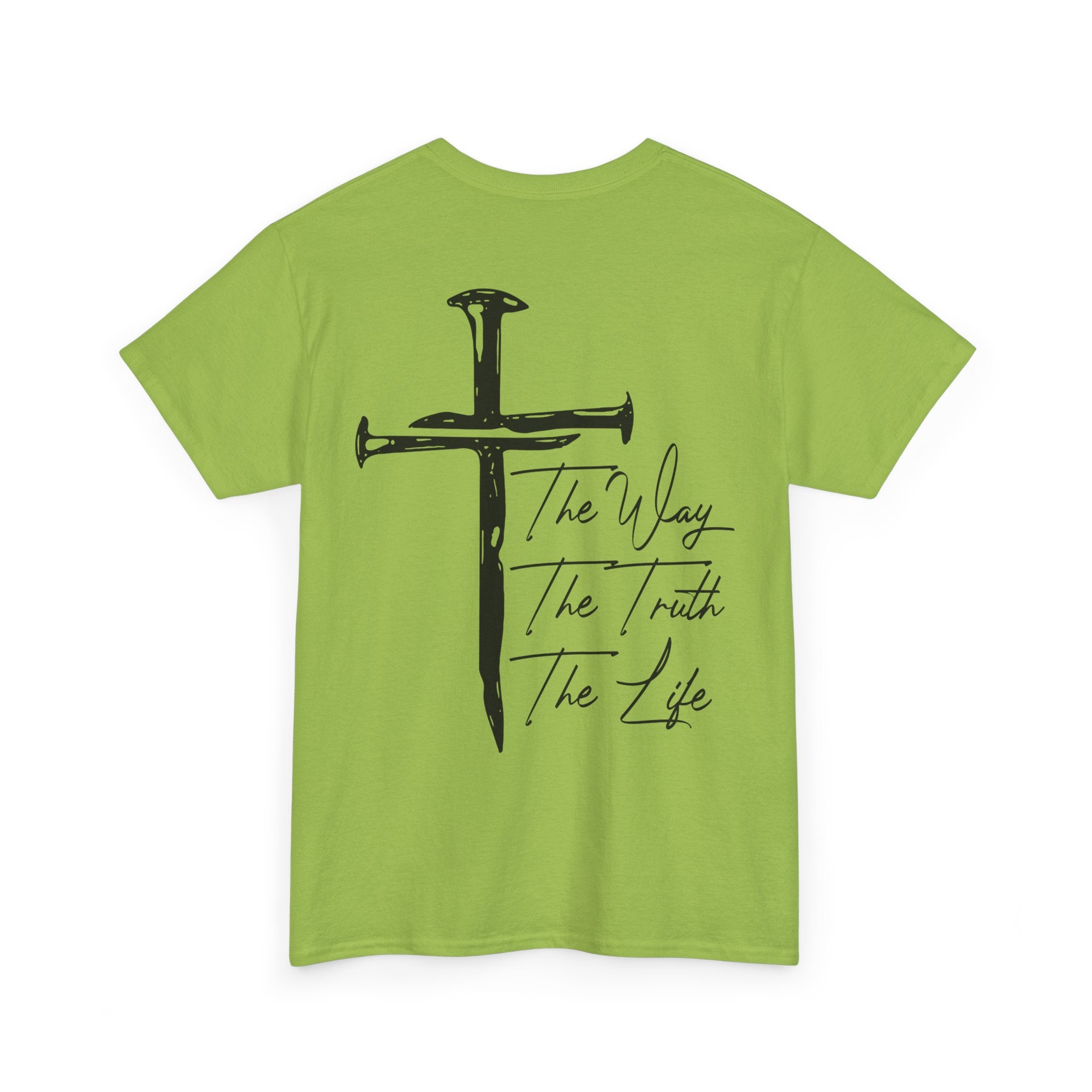 Nail Cross with "The Way The Truth The Life" T-Shirt | Christian Faith Tee