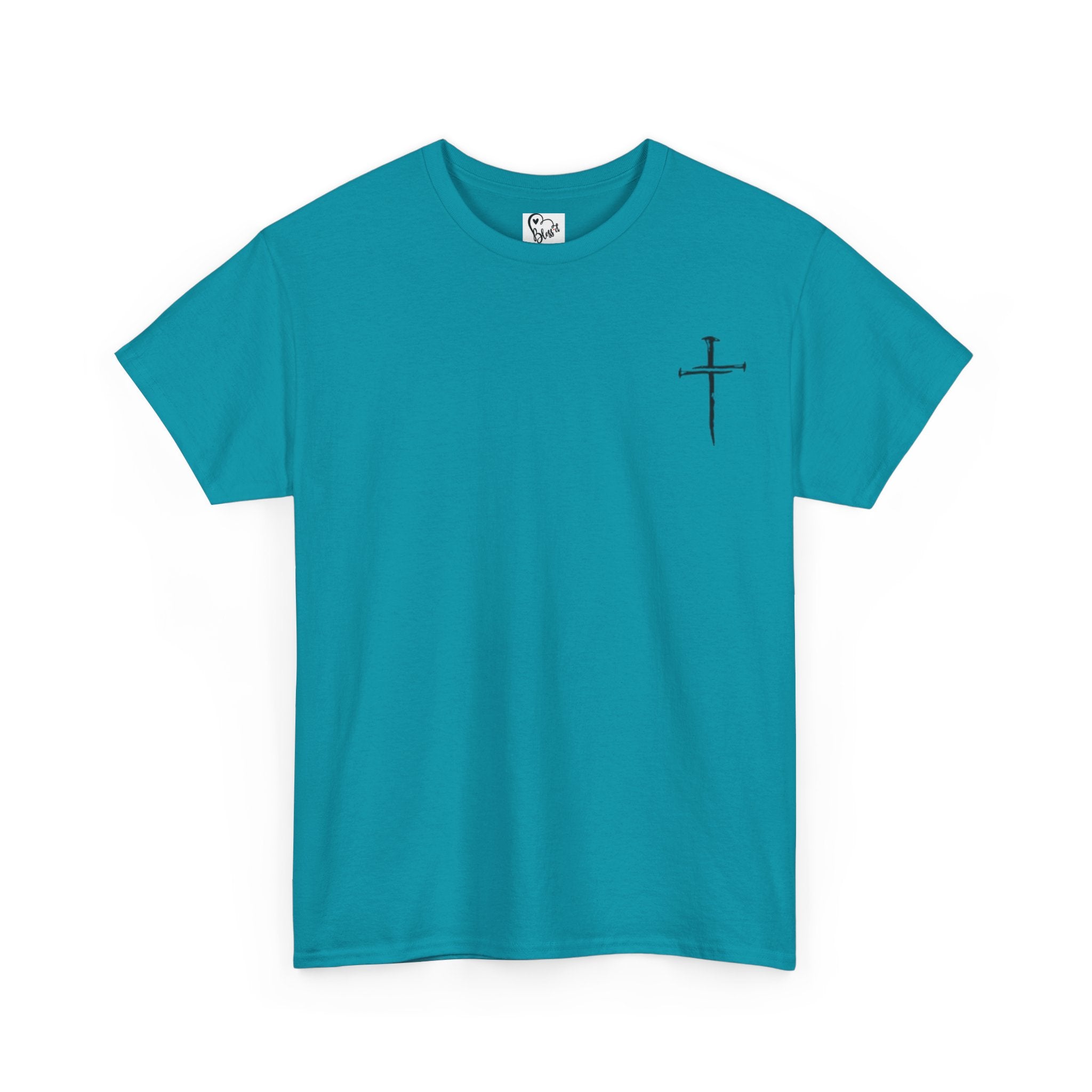 Nail Cross with "The Way The Truth The Life" T-Shirt | Christian Faith Tee