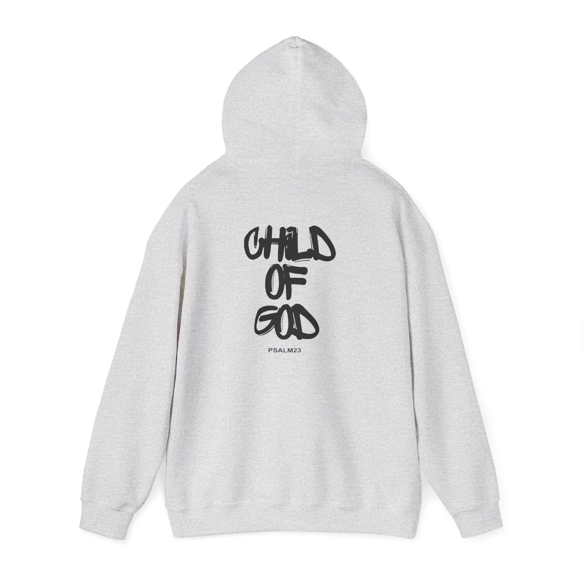Child of God Hoodie | Handwritten Script Religious Faith Pullover for Adults
