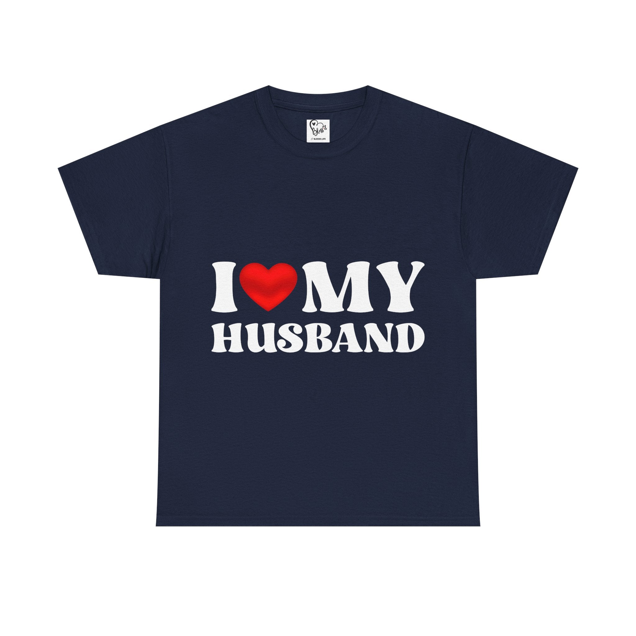 I Love My Husband T-Shirt | Heart Love Husband Tee Couples Valentines