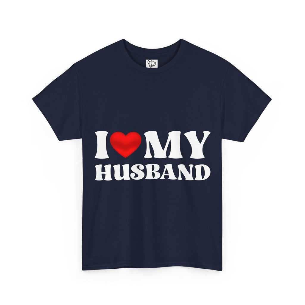 I Love My Husband T-Shirt | Heart Love Husband Tee Couples Valentines
