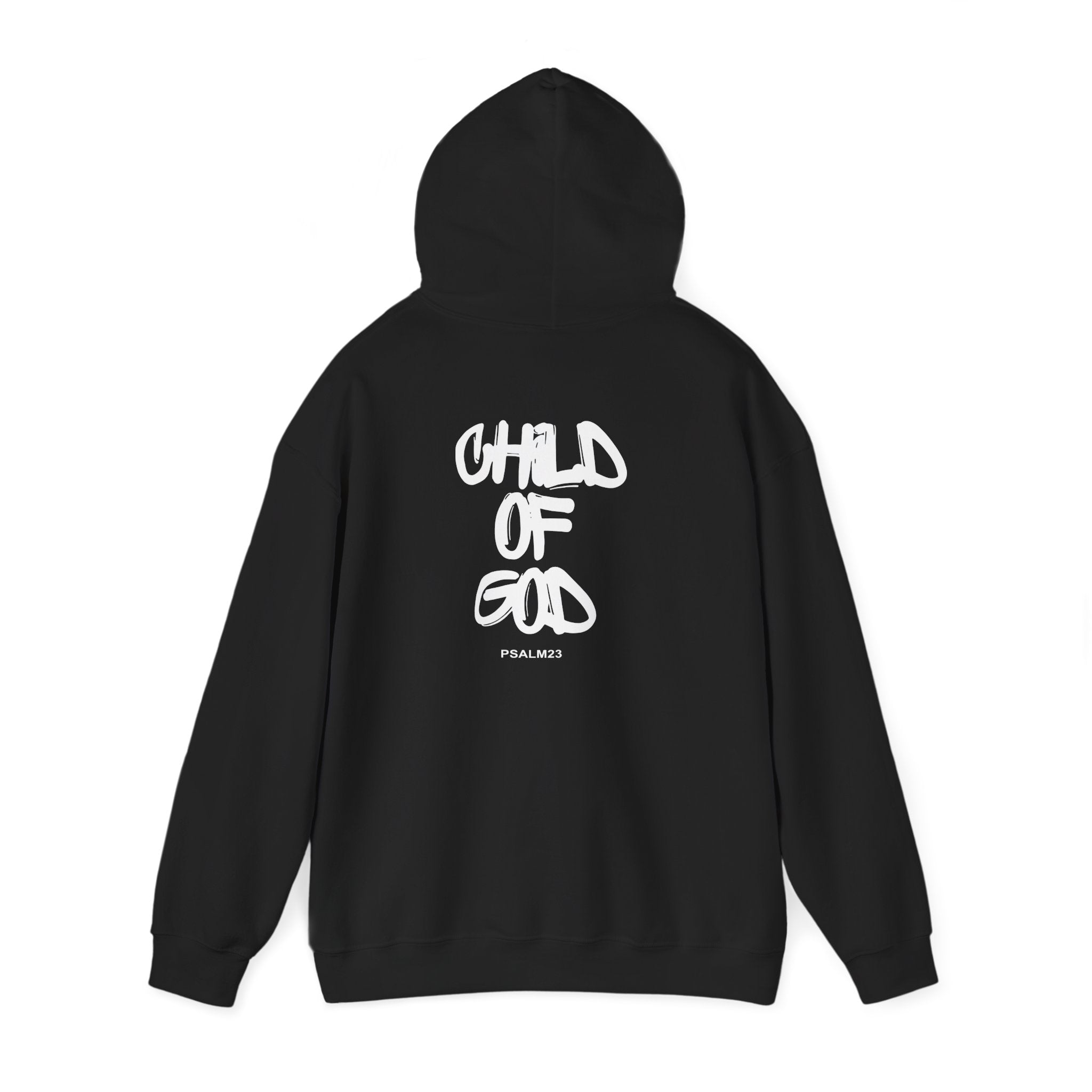 Child of God Hoodie | Handwritten Script Religious Faith Pullover for Adults
